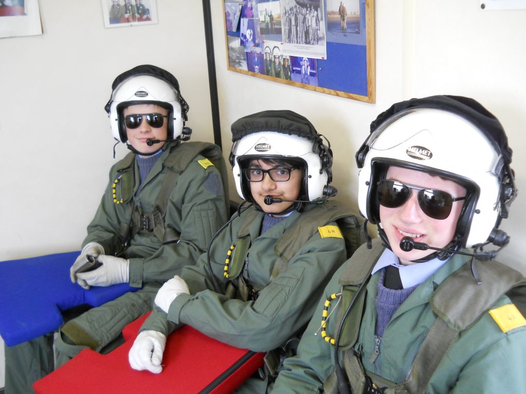 Warwick School CCF prepared for an Air Experience Flight
