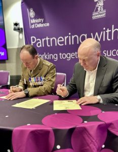 Representatives from NESO and Defence signing the Armed Forces Covenant