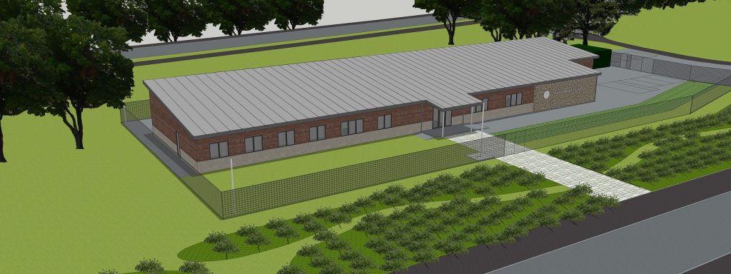 Graphic image of the finished Joint Cadet Centre.