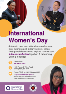 International Women's Day flyer.