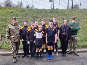 Students and Cadet volunteers after completion of the course.