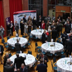 Networking at the event.